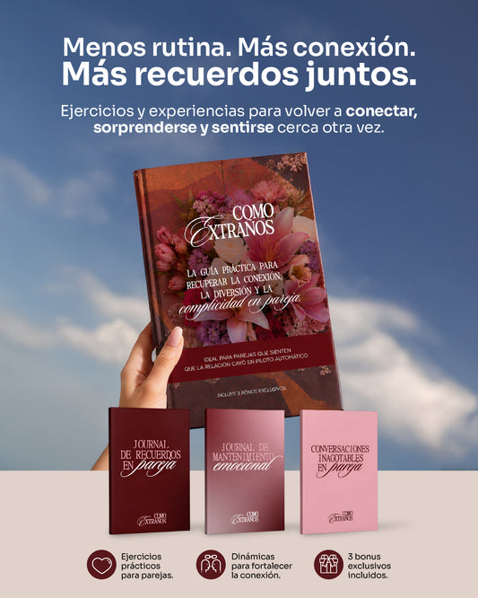 COMO EXTRAÑOS | La experiencia de reconexión en pareja |Ejercicios, retos y experiencias para volver a conectar, sorprenderse y sentirse cerca otra vez. ❤️